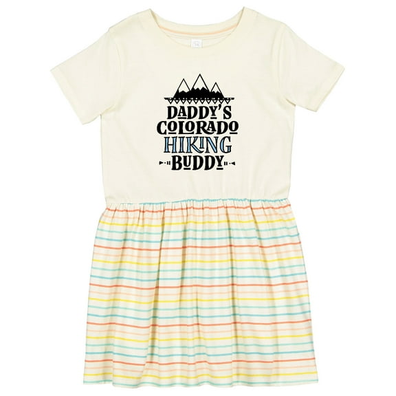 Inktastic Colorado Daddy Hiking Buddy Girls Toddler Dress
