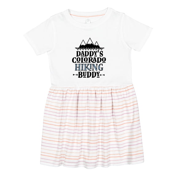 Inktastic Colorado Daddy Hiking Buddy Girls Toddler Dress