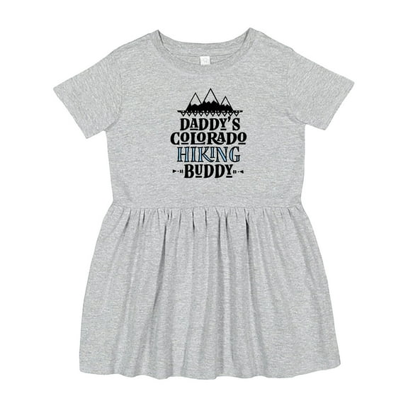 Inktastic Colorado Daddy Hiking Buddy Girls Toddler Dress