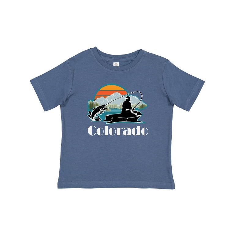 Inktastic Colorado Fishing Gift Sunset Silhouette Boys Baby T-Shirt