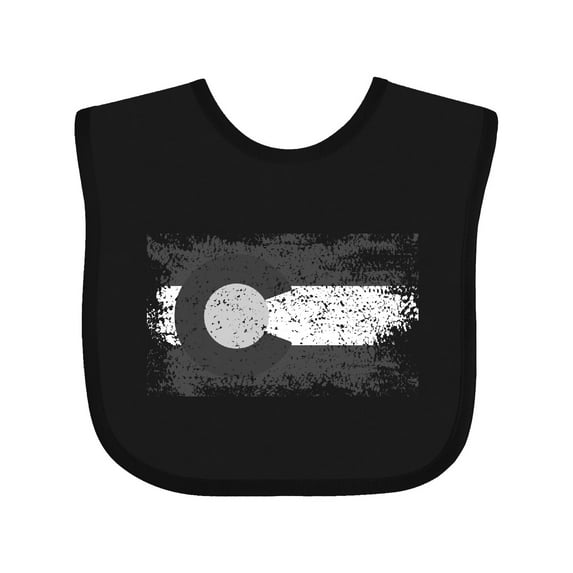 Inktastic Colorado Flag Distressed Look Boys or Girls Baby Bib