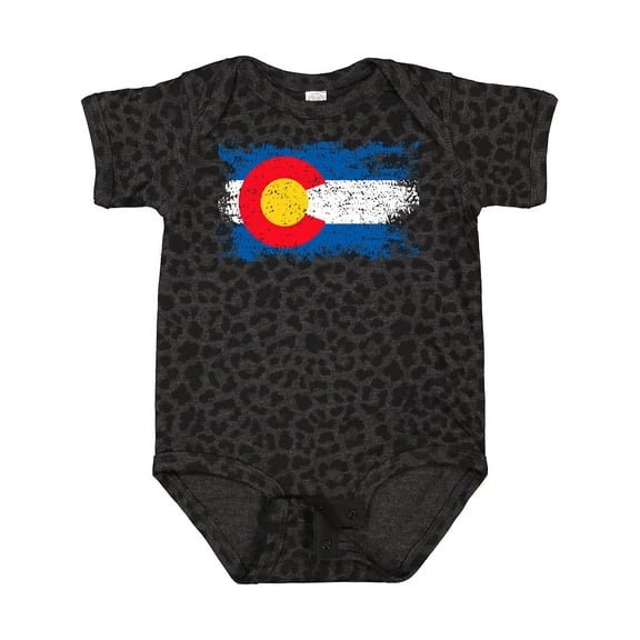 Inktastic Colorado Flag Distressed Look Boys or Girls Baby Bodysuit