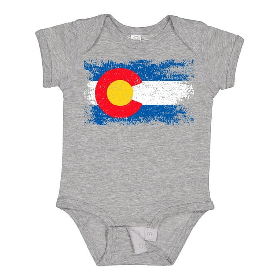 Inktastic Colorado Flag Distressed Look Boys or Girls Baby Bodysuit
