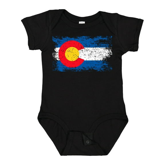 Inktastic Colorado Flag Distressed Look Boys or Girls Baby Bodysuit