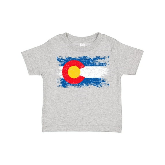 Inktastic Colorado Flag Distressed Look Boys or Girls Toddler T-Shirt