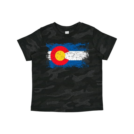 Inktastic Colorado Flag Distressed Look Boys or Girls Toddler T-Shirt
