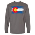 thumbnail image 1 of Inktastic Colorado Flag Distressed Look Long Sleeve T-Shirt, 1 of 5