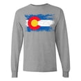 thumbnail image 1 of Inktastic Colorado Flag Distressed Look Long Sleeve T-Shirt, 1 of 5