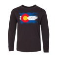 thumbnail image 1 of Inktastic Colorado Flag Distressed Look Long Sleeve Youth T-Shirt, 1 of 5