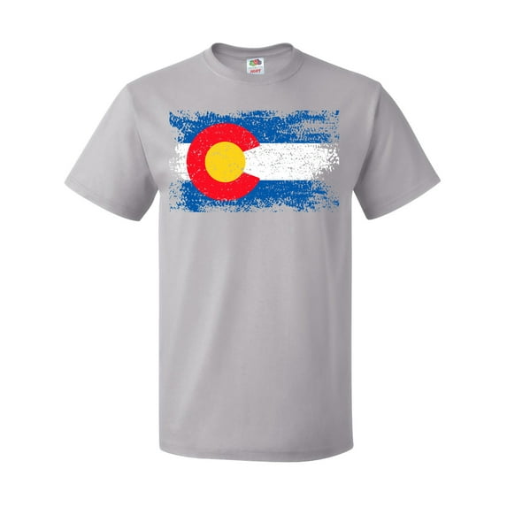 Inktastic Colorado Flag Distressed Look T-Shirt