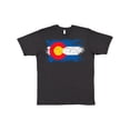 thumbnail image 1 of Inktastic Colorado Flag Distressed Look T-Shirt, 1 of 5