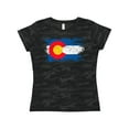 thumbnail image 1 of Inktastic Colorado Flag Distressed Look Women's T-Shirt, 1 of 5