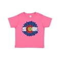 thumbnail image 1 of Inktastic Colorado Flag Sunflower Boys or Girls Baby T-Shirt, 1 of 5