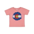 thumbnail image 1 of Inktastic Colorado Flag Sunflower Boys or Girls Baby T-Shirt, 1 of 5