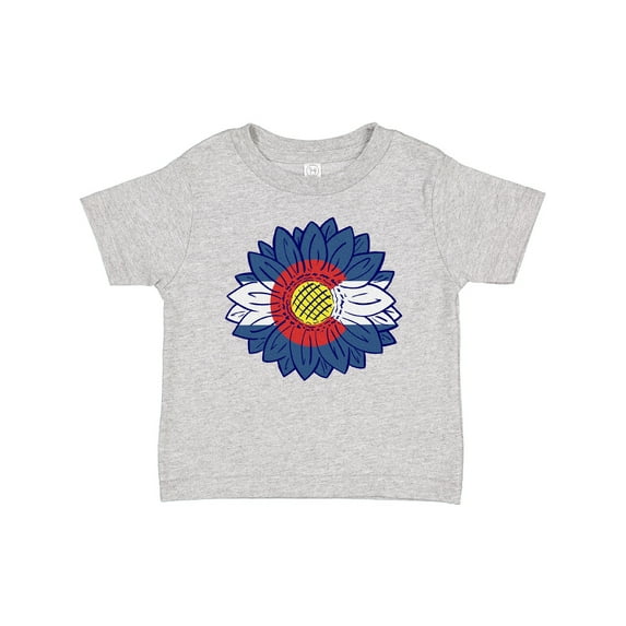 Inktastic Colorado Flag Sunflower Boys or Girls Baby T-Shirt