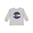 thumbnail image 1 of Inktastic Colorado Flag Sunflower Boys or Girls Long Sleeve Toddler T-Shirt, 1 of 5