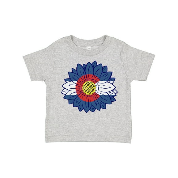 Inktastic Colorado Flag Sunflower Boys or Girls Toddler T-Shirt