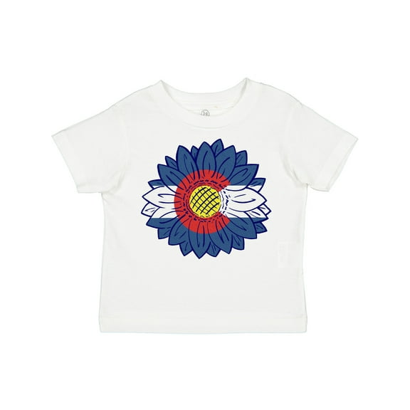 Inktastic Colorado Flag Sunflower Boys or Girls Toddler T-Shirt