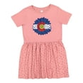 thumbnail image 1 of Inktastic Colorado Flag Sunflower Girls Toddler Dress, 1 of 5