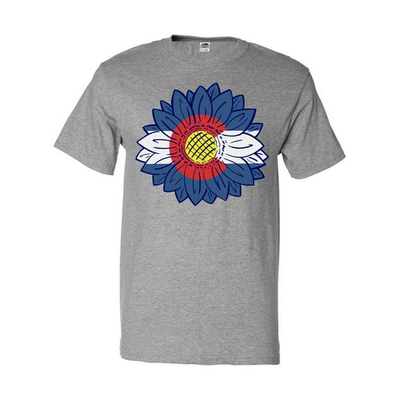 Inktastic Colorado Flag Sunflower T-Shirt