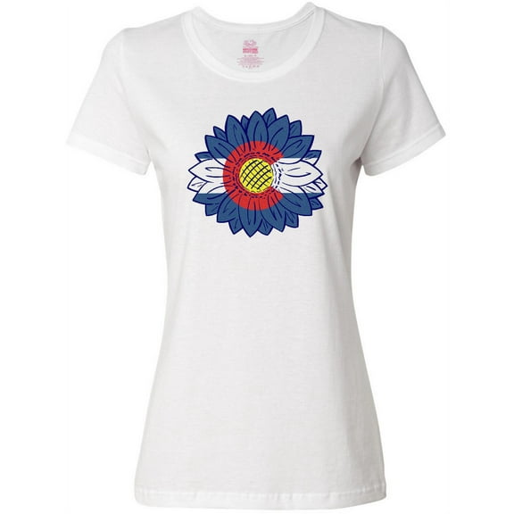 Inktastic Colorado Flag Sunflower Women's T-Shirt