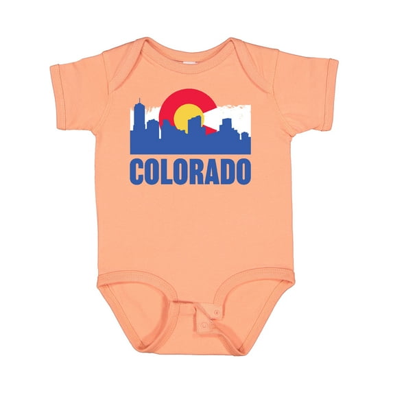 Inktastic Colorado Flag and Skyline Boys or Girls Baby Bodysuit