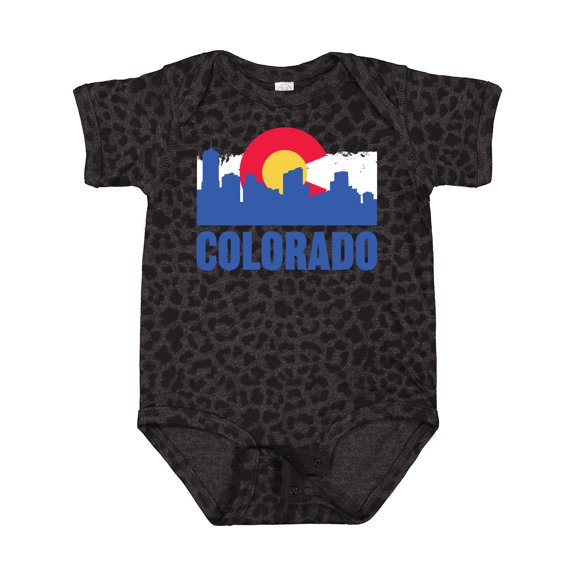 Inktastic Colorado Flag and Skyline Boys or Girls Baby Bodysuit