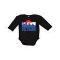 thumbnail image 1 of Inktastic Colorado Flag and Skyline Boys or Girls Long Sleeve Baby Bodysuit, 1 of 5