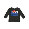 thumbnail image 1 of Inktastic Colorado Flag and Skyline Boys or Girls Long Sleeve Toddler T-Shirt, 1 of 5