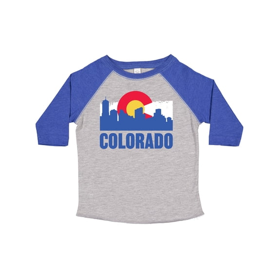 Inktastic Colorado Flag and Skyline Boys or Girls Toddler T-Shirt