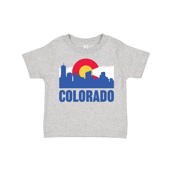 Inktastic Colorado Flag and Skyline Boys or Girls Toddler T-Shirt