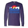 thumbnail image 1 of Inktastic Colorado Flag and Skyline Long Sleeve T-Shirt, 1 of 5