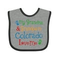 thumbnail image 1 of Inktastic Colorado Grandma Grandpa Love Me Boys or Girls Baby Bib, 1 of 4