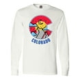 thumbnail image 1 of Inktastic Colorado Mountain Scene with Clouds and Moon Long Sleeve T-Shirt, 1 of 5