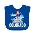 thumbnail image 1 of Inktastic Colorado Mountains and Clouds Boys or Girls Baby Bib, 1 of 4