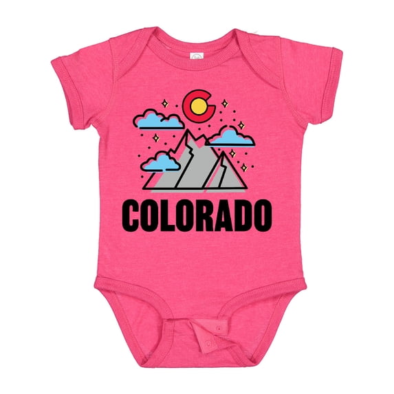 Inktastic Colorado Mountains and Clouds Boys or Girls Baby Bodysuit