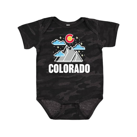 Inktastic Colorado Mountains and Clouds Boys or Girls Baby Bodysuit