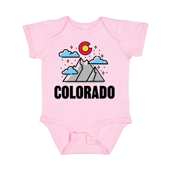 Inktastic Colorado Mountains and Clouds Boys or Girls Baby Bodysuit