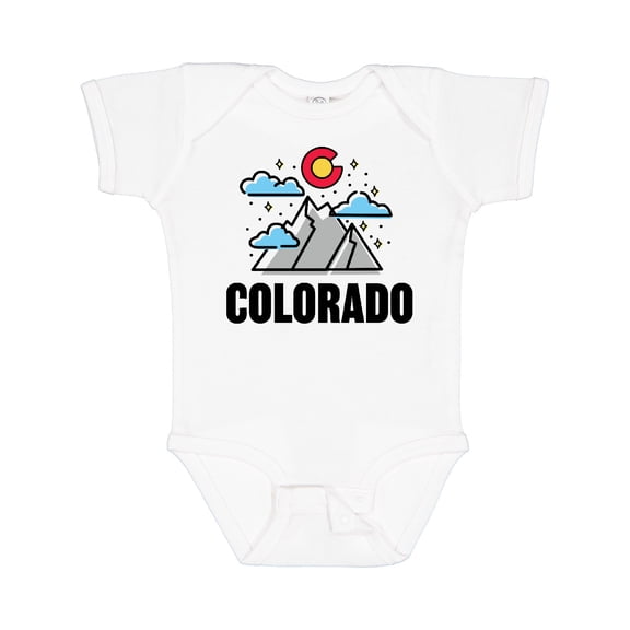 Inktastic Colorado Mountains and Clouds Boys or Girls Baby Bodysuit