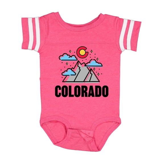 Inktastic Colorado Mountains and Clouds Boys or Girls Baby Bodysuit