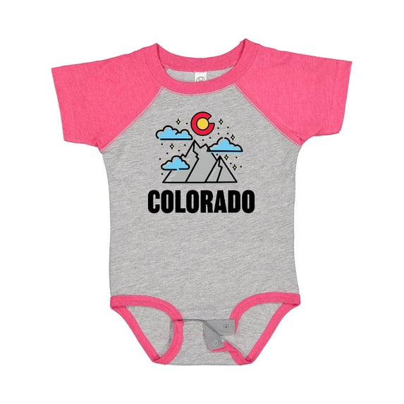Inktastic Colorado Mountains and Clouds Boys or Girls Baby Bodysuit