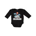 thumbnail image 1 of Inktastic Colorado Mountains and Clouds Boys or Girls Long Sleeve Baby Bodysuit, 1 of 5