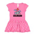 thumbnail image 1 of Inktastic Colorado Mountains and Clouds Gift Baby Girl Dress, 1 of 4