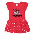 thumbnail image 1 of Inktastic Colorado Mountains and Clouds Gift Baby Girl Dress, 1 of 4