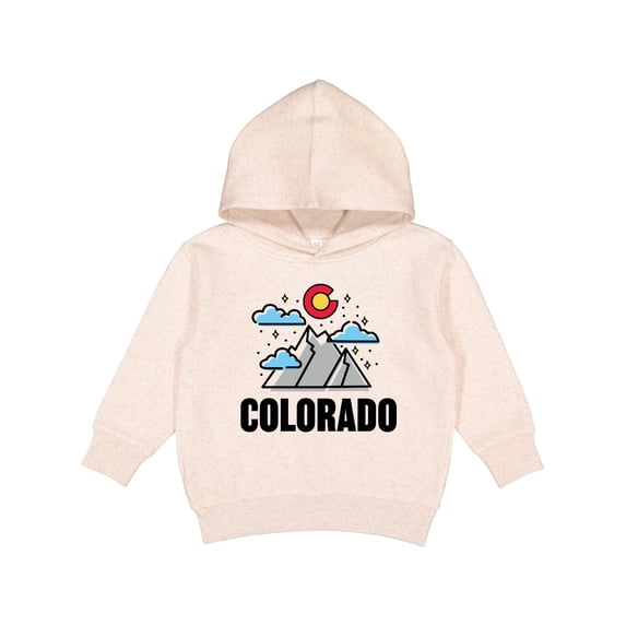 Inktastic Colorado Mountains and Clouds Toddler Hoodie