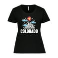 thumbnail image 1 of Inktastic Colorado Mountains and Clouds Women's Plus Size T-Shirt, 1 of 5