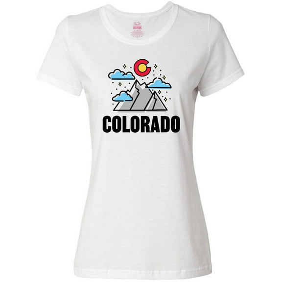 Inktastic Colorado Mountains and Clouds Women's T-Shirt