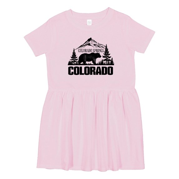 Inktastic Colorado Springs Colorado Girls Toddler Dress