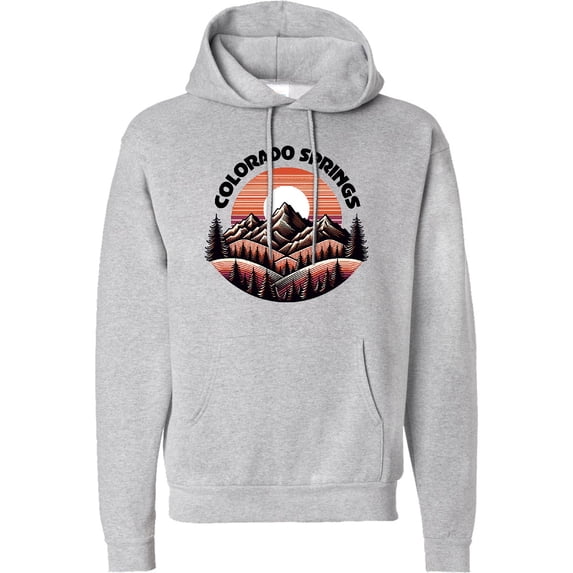 Inktastic Colorado Springs Colorado Mountains Adult Hoodie Sweatshirt