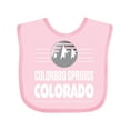 thumbnail image 1 of Inktastic Colorado Springs Colorado Mountains Boys or Girls Baby Bib, 1 of 4